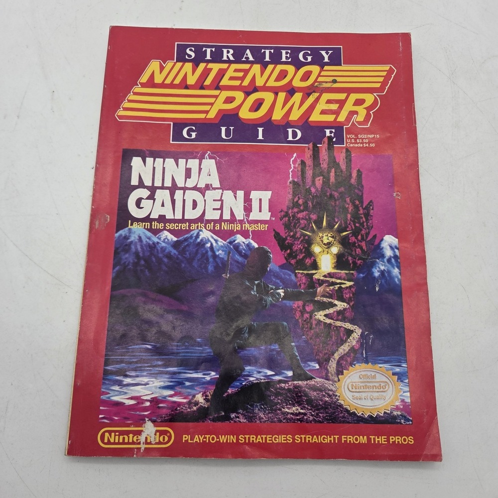 Nintendo Power Magazine Strategy Guide Volume SG2/NP15 Ninja Gaiden II No Poster